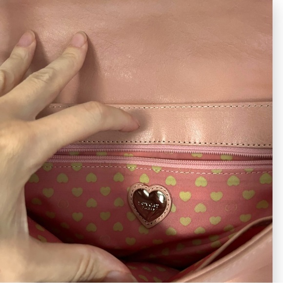 Y2k romantic ruffle Love cat leather shoulder bag Valentine’s edition - Picture 7 of 13